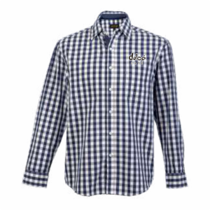 Waiters Cedar Lounge Shirt Long Sleeve Mens Navy/White