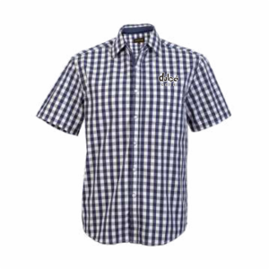 Waiters Cedar Lounge Shirt Short Sleeve Mens Navy/White